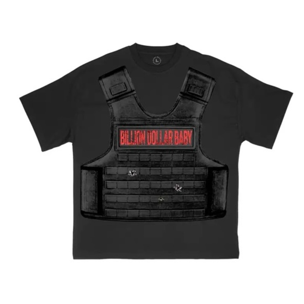 NEW Billion Dollar Baby‎ Black “Bullet Proof” Graphic T-Shirt Men’s Size XL